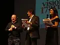 2008. Cesare Gigli in giuria sul palco per presentare i vincitori