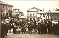 Foto ricordo del Carnevale 1929, piazza di Azeglio
