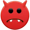 Emoticon diavoletto rosso triste (2009)