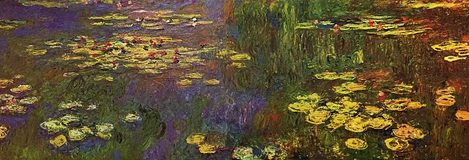 Ninfee 1920-1926, di Claude Monet, nell'Orangerie.