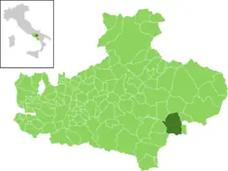 Conza della Campania – Mappa