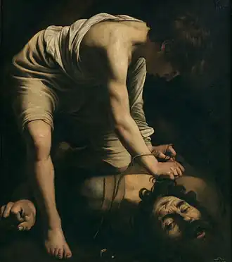 Davide e Golia, dipinto di Michelangelo Merisi da Caravaggio, 1598, Madrid, Museo del Prado.
