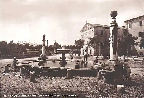 La fontana De Carolis a Frosinone