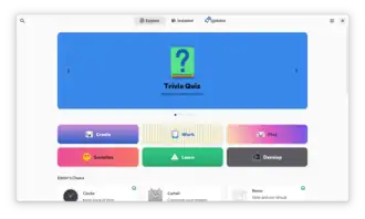Schermata principale di GNOME Software 47.0