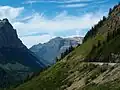 La via Going-to-the-Sin vista dalla valle McDonald
