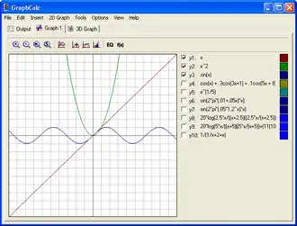 Screenshot di GraphCalc 4.0.1