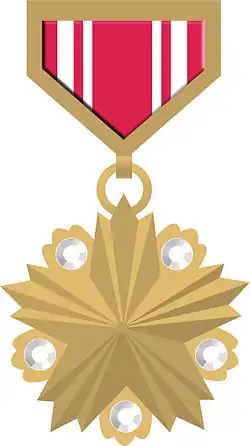 Eroe della Repubblica Popolare di Mongolia (Mongolia) - nastrino per uniforme ordinaria