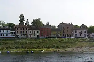 La parte bassa di Borgo Ticino.