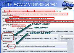 HTTP Activity Client-to-Server.