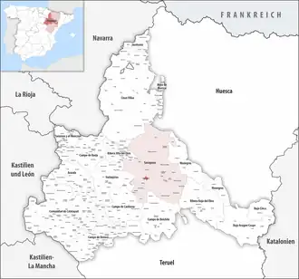 Cuarte de Huerva – Mappa