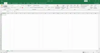 Microsoft Excel 2019 su Windows 10.
