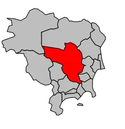 Cantone di Le Bar-sur-Loup – Mappa