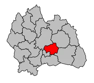 Cantone di Mende-Nord – Mappa