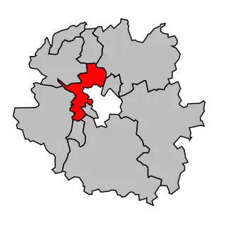 Cantone di Woippy – Mappa