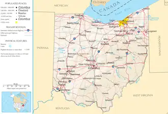 Ohio – Mappa