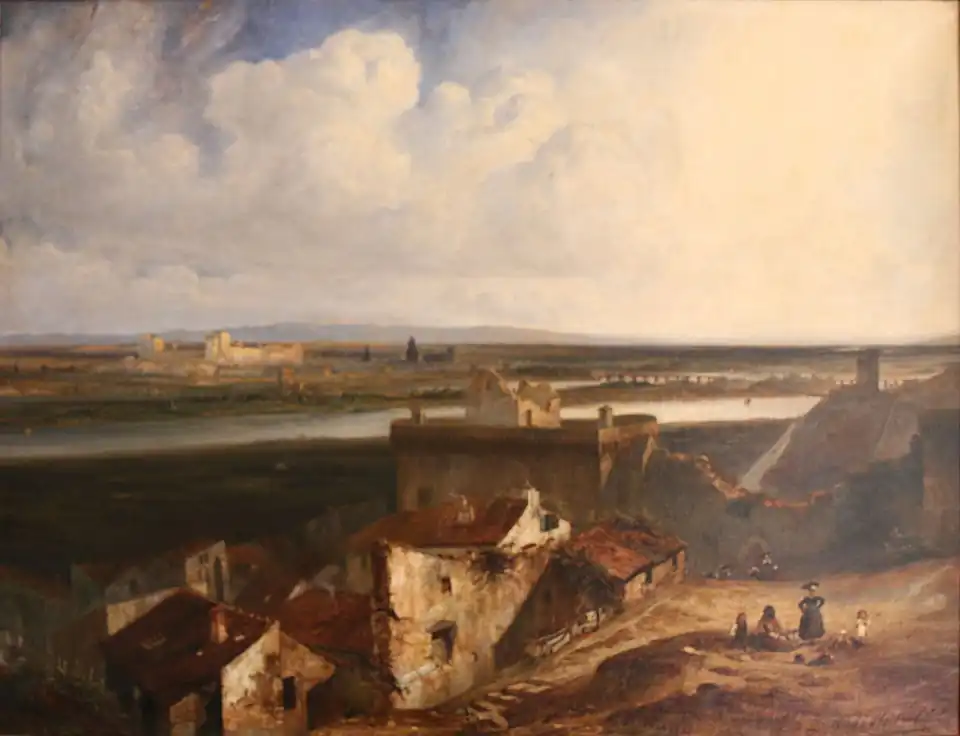 Paul Huet, Vista di Avignone