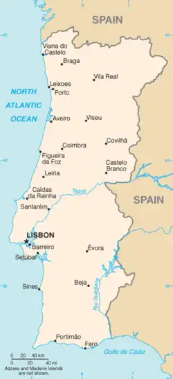 Portogallo - Mappa