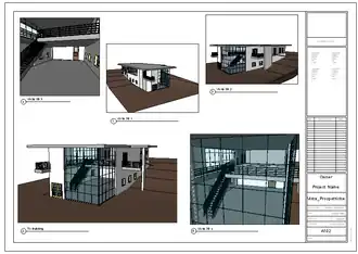Screenshot di un progetto realizzato con Revit 2009