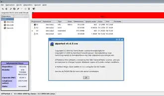 QtParted 0.4.5 su GNU/Linux