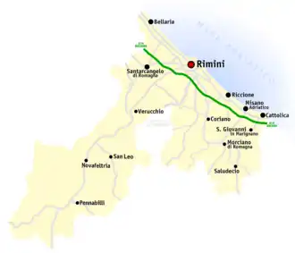 Provincia di Rimini – Mappa