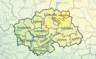 Šilalė – Mappa