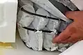 Interno di un materasso in molle impacchettate