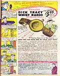 Dick Tracy (pubblicità del 1947 per il radio-orologio giocattolo di Dick Tracy)