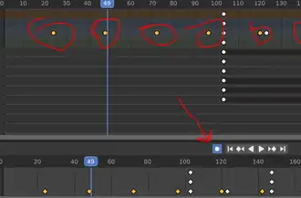 Keyframes in Blender