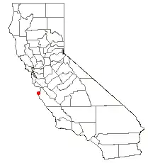 Location of Del Monte Forest, California