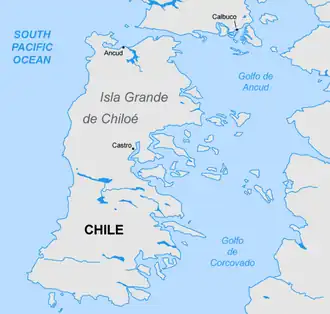 Mappa di localizzazione: Isola di Chiloé
