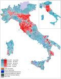 Distacco tra primo e secondo partito.