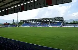 Lo stadio di Altach prima del suo restauro (2008)