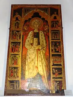 Tavola medievale proveniente dalla chiesa di Sant'Agata di Castroreale.