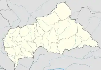 Mappa di localizzazione: Repubblica Centrafricana