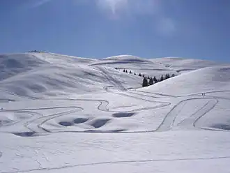 Pista di sci da fondo nella conca del Farno