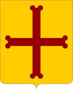 D'oro, alla croce doppiamente pomata di rosso