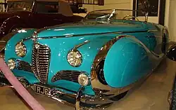Design eccessivo: Delahaye 175S Roadster Saoutchik per il Salone di Parigi 1949