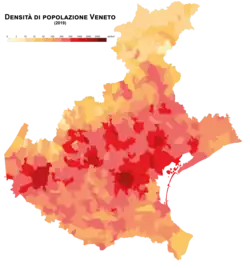 Densità di popolazione (2019)