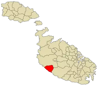 Dingli – Localizzazione