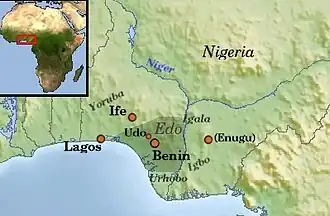 Regno del Benin - Localizzazione