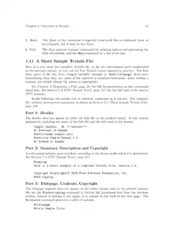 Esempio di output stampato di Texinfo: pagina 25 del manuale ufficiale GNU Texinfo.