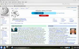 screenshot di Arora su KDE 4.1