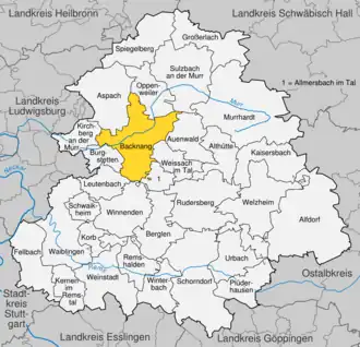 Backnang – Mappa