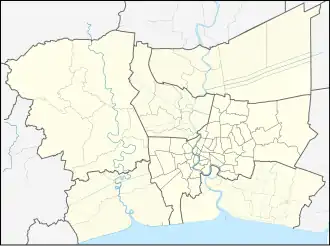 Mappa di localizzazione: Regione metropolitana di Bangkok