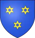 D'azzurro, a tre rotelle di sperone d'oro (stemma della famiglia d'Ernothon, signori di Pont-l'Abbé)