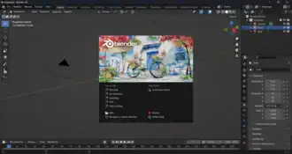 Interfaccia di Blender 4.0.2