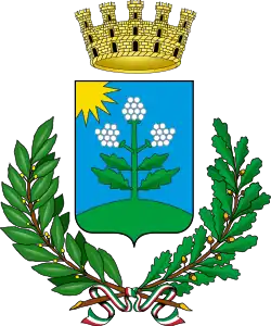 Arbusto di verde, fiorito di tre d'argento (Bresso)