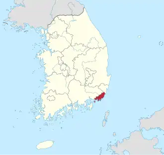 Busan – Localizzazione