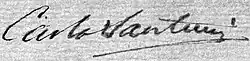 Firma di Carlo Santucci