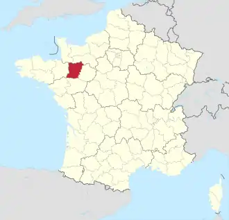 Mayenne – Localizzazione